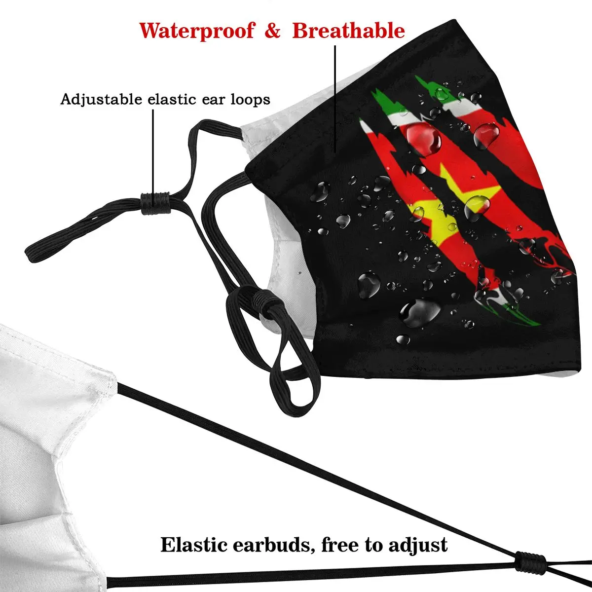 Gwadelupa R276 Nerd R276 filtr z węglem aktywnym maska