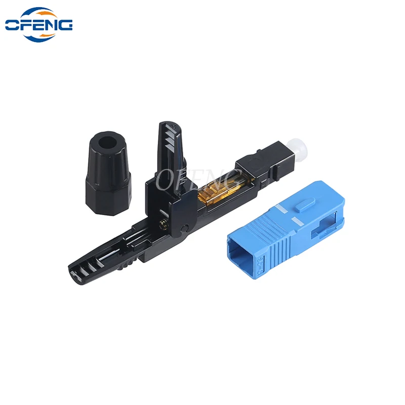 10/20pcs Quick Field Assembly-FTTH Embedded Fiber Optic Fast Connector SC APC SM Fiber Optic SC UPC Cold Connector customized