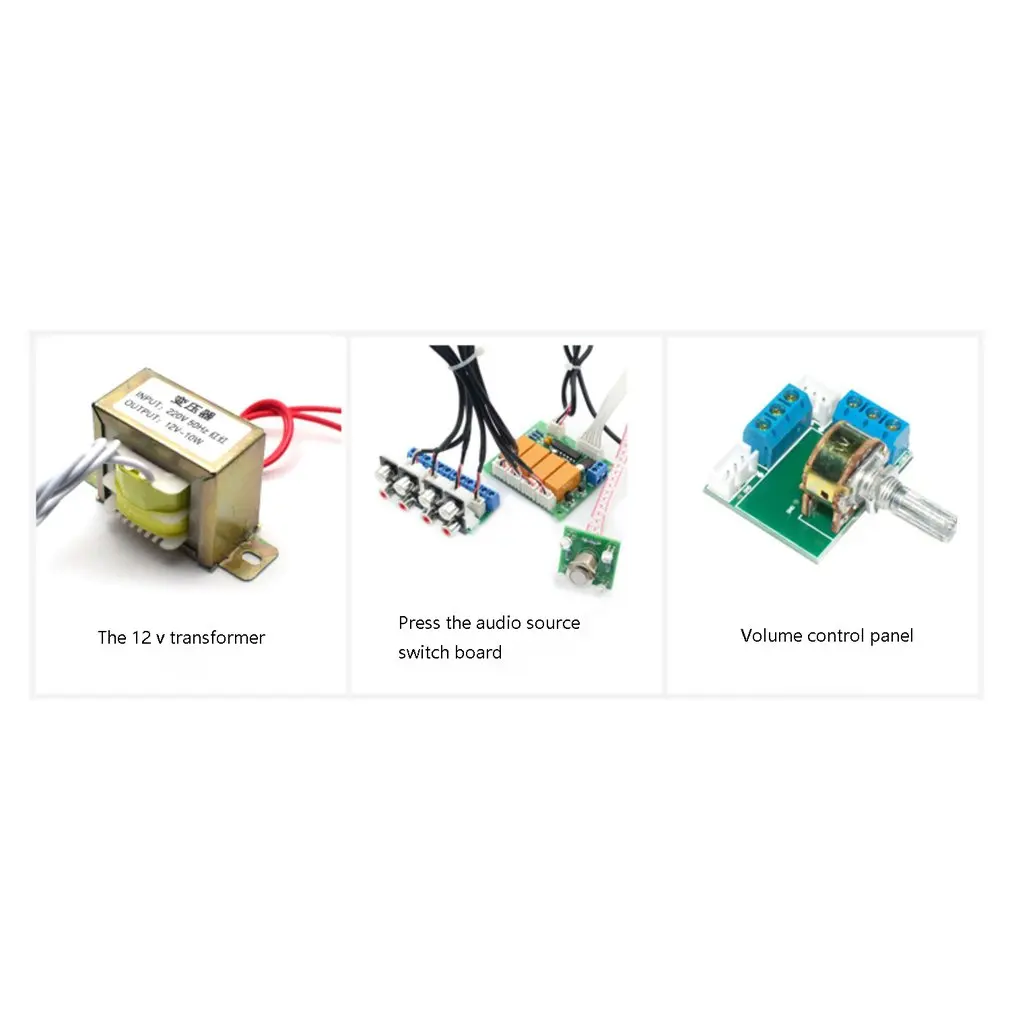 Relè 4-way Selettore di Segnale di Ingresso Audio di Commutazione di Ingresso Audio RCA Selezione Bordo del Rotary di commutazione per Amplificatori
