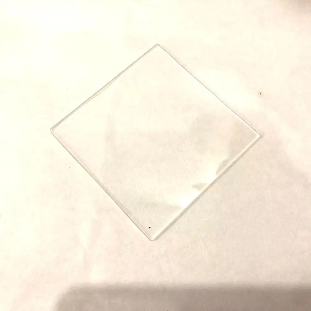 size 50x50mm 300nm clear transparent uv pass filter glass ZJB300