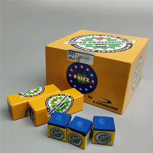 Tiza de billar tiza de billar 3 unids/caja Nir Longoni tiza de billar profesional azul verde taco de billar tizas accesorios de billar