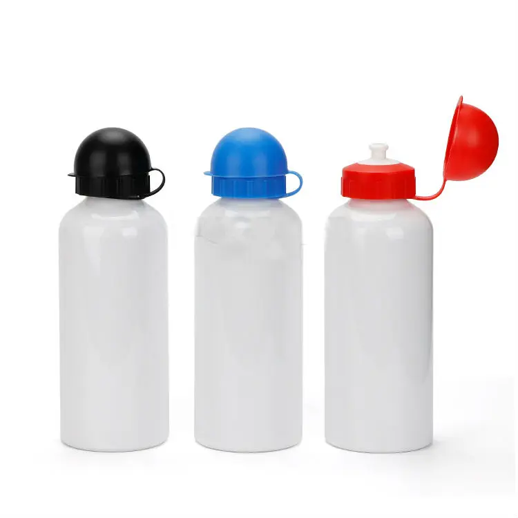 600ml Sublimation Blank Water Bottle Portable Leak-proof Shaker bottle Aluminium Drinkware Outdoor Tour Gym Bottle For Kids