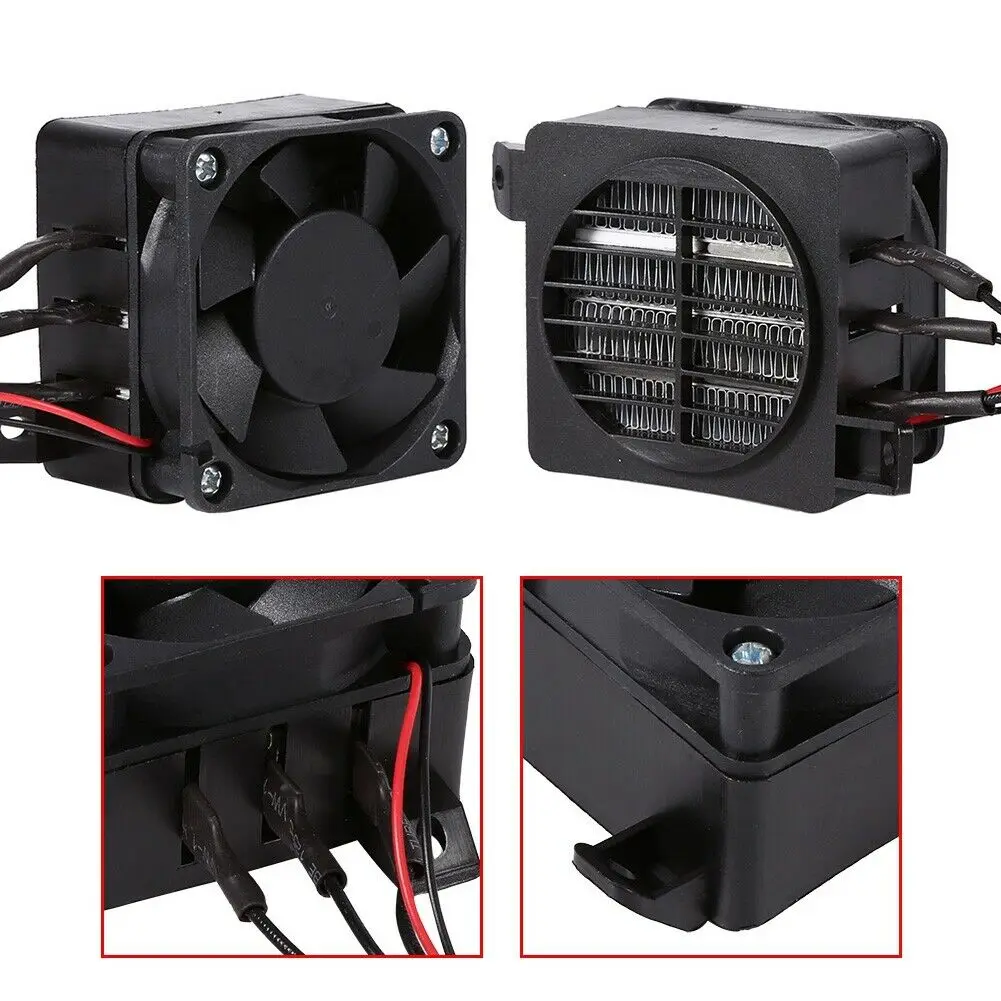 100W 12V Car Heat Element Thermostat Heater Fan Heat Blower For Incubator Ptc Ceramic Thermistor Insulation Fan Heater