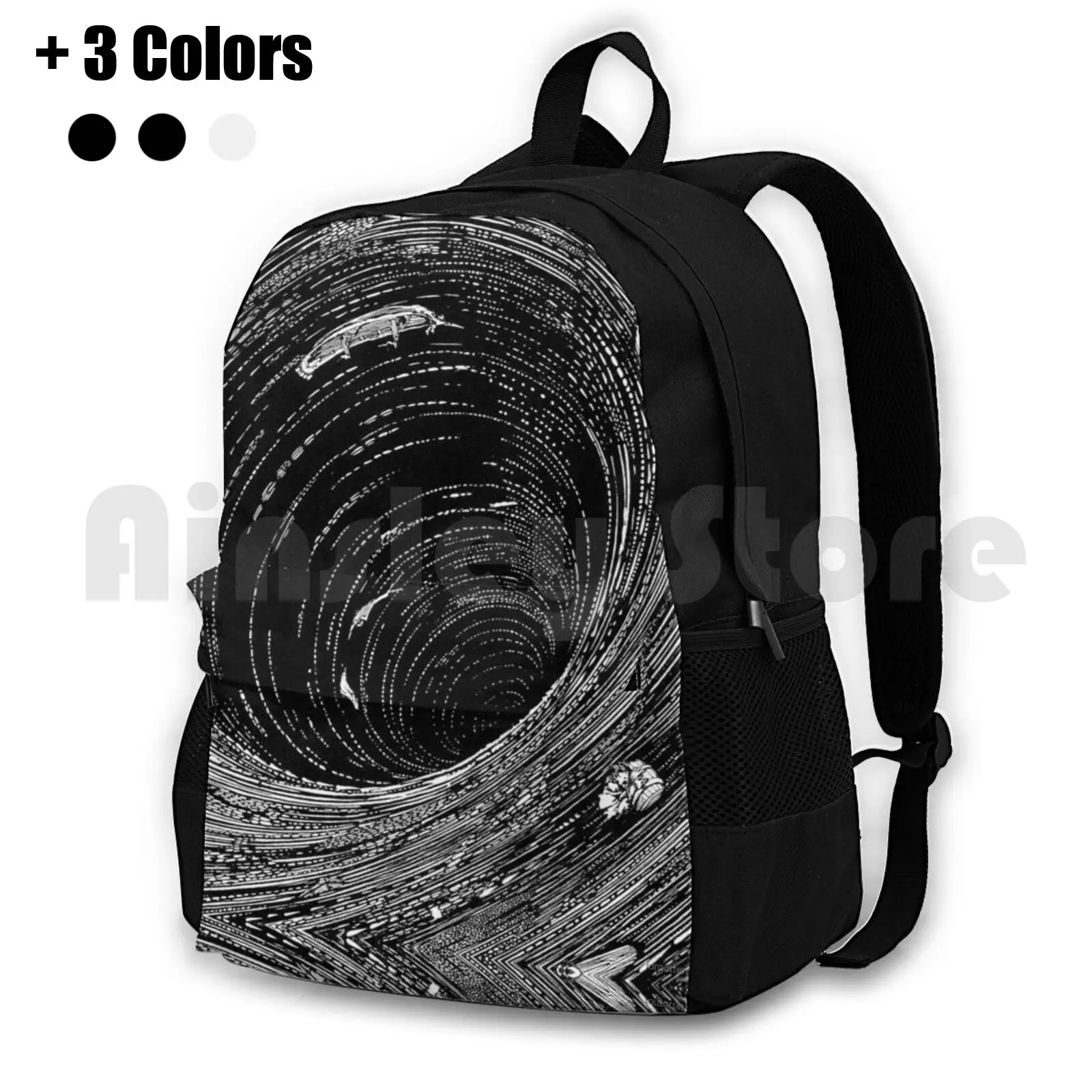 A Descent Into The Maelstrom-Harry Clarke For E.a. Poe Outdoor Hiking Backpack Waterproof Camping Travel Descent Maelstrom