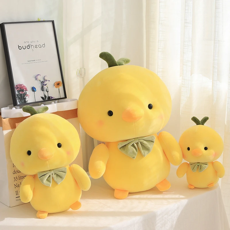 

Creative Small Yellow Chick Chicken Stuffed Animal Plush Toy Cute Chicken Plush Doll Pillow Boy Girl Birthday Gifts Room Decor