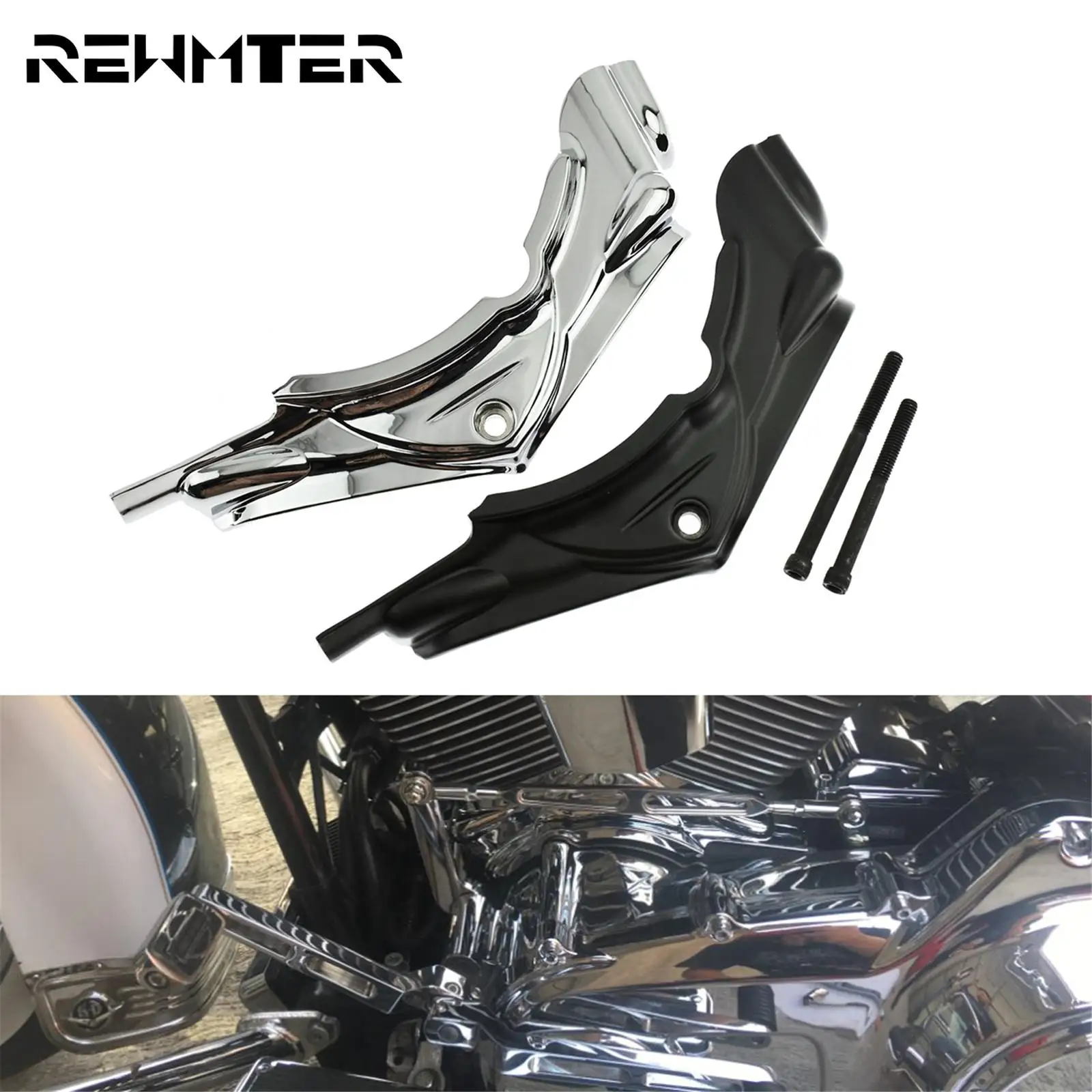 

Motorcycle Cylinder Base Side Cover For Harley Touring Road King Trikes Street Electra Glide FLHR FHLX 07-16 Dyna 06-17 Fat Boy