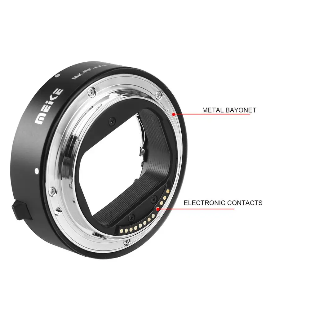 Meike MK-RF-AF1 Metal AF Macro Extension Tube Auto Focus Adapter ring 13mm 18mm for Canon EOS-R EOS-RF EOS-RP Series camera