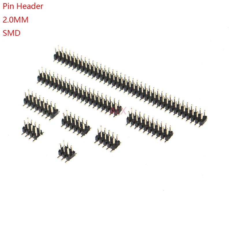 10PCS SMD SMT 2*2/3/4/5/6/7/8/9/10/12/16/20/40/ PIN double row male PIN HEADER 2.0MM PITCH Strip Connector 2X/6/8/10/20