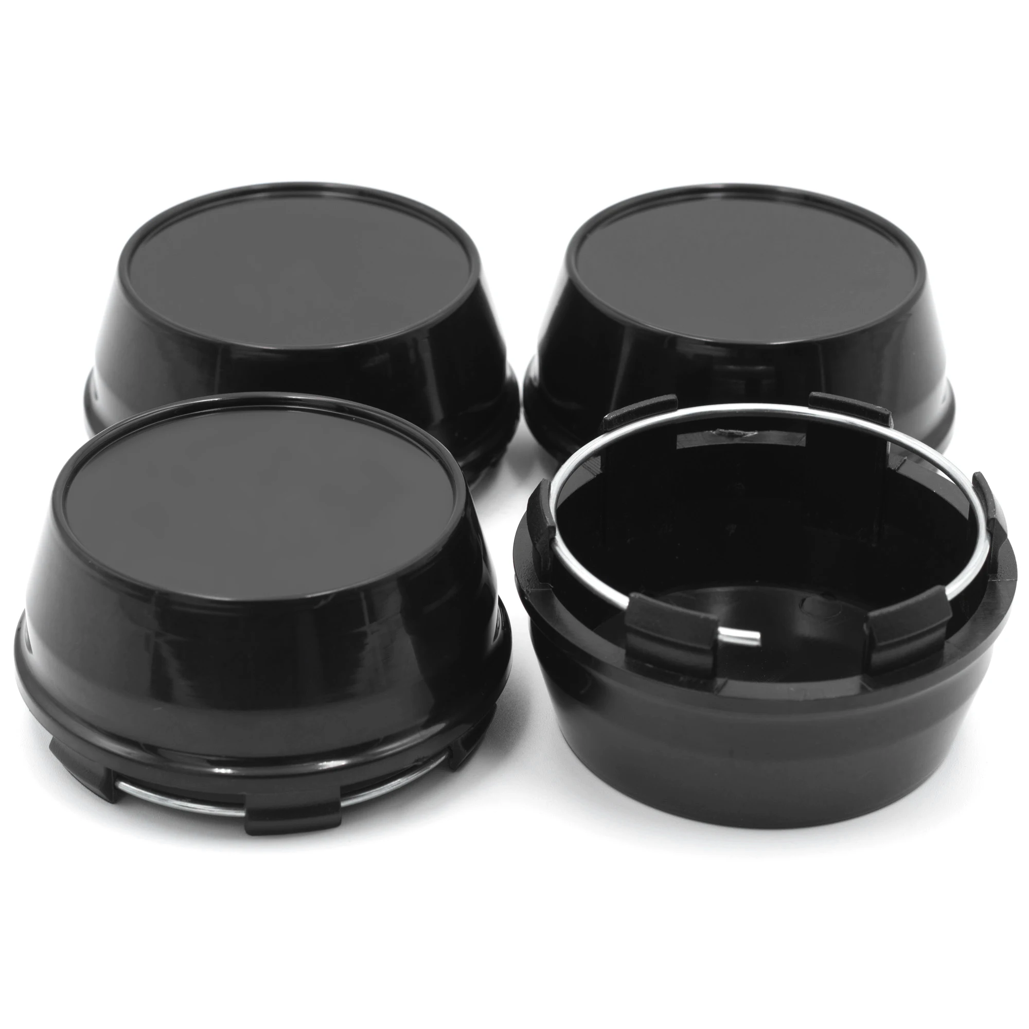 RhinoTuning 4Pcs 66mm 61mm Wheel Hub Cover Car Accessories For Universal Rims Dust Center Caps 6 Clip Modification Styling