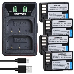 Batmax 2600mAh D-Li90 Bateria D Li90 Bateria + podwójna ładowarka LED do PENTAX K-7 K-7D K-5 K-5 II 645D K01 K-3 K-3 II