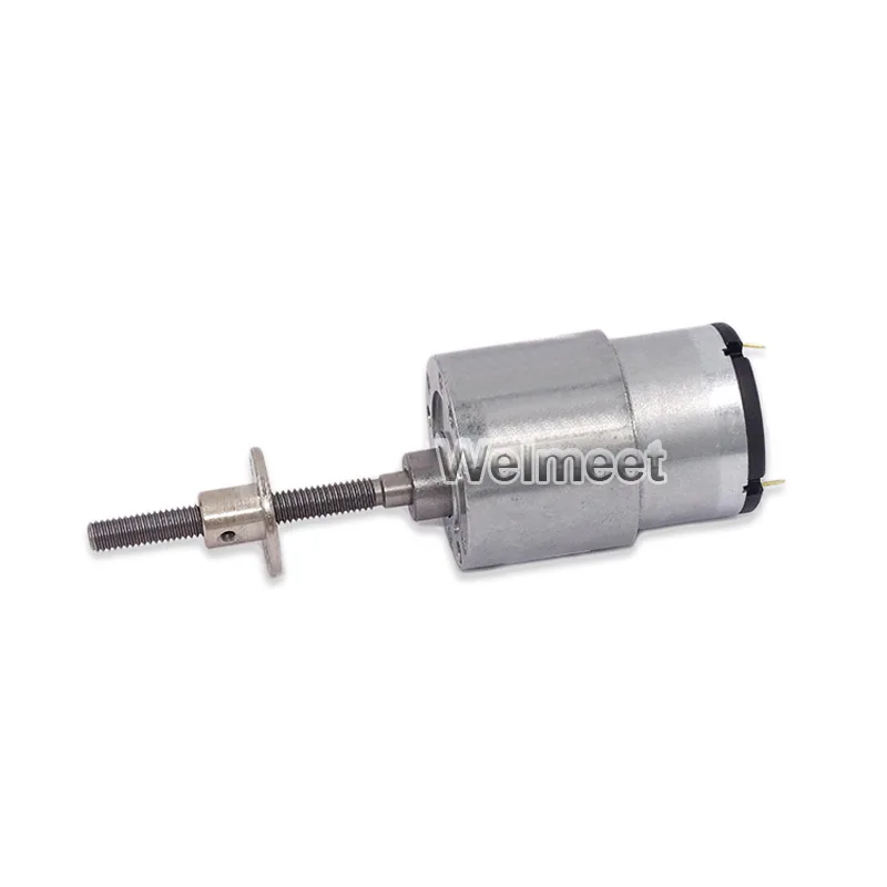 1pcs DC6V 12V 24V 7-1280rpm JGB37-520 Screw Length Shaft Speed Reduction Gear Motor with Full Metal Gearbox M6x54.5mm