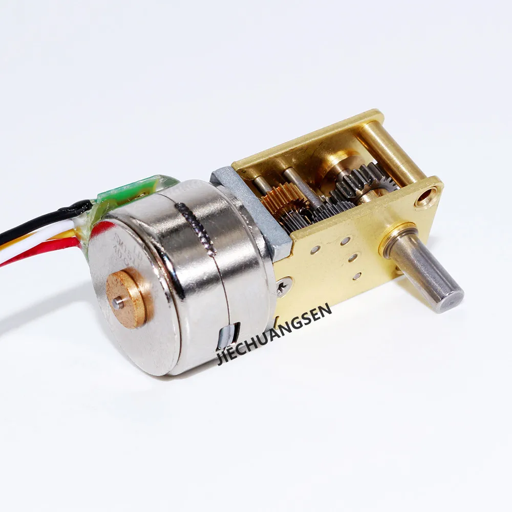 DC 5V GM1218-15BY Micro Stepper Motor Metal Gearbox Worm Gear Brushless 2-Phase-4-Wire for Intelligant Robot/Manipulator