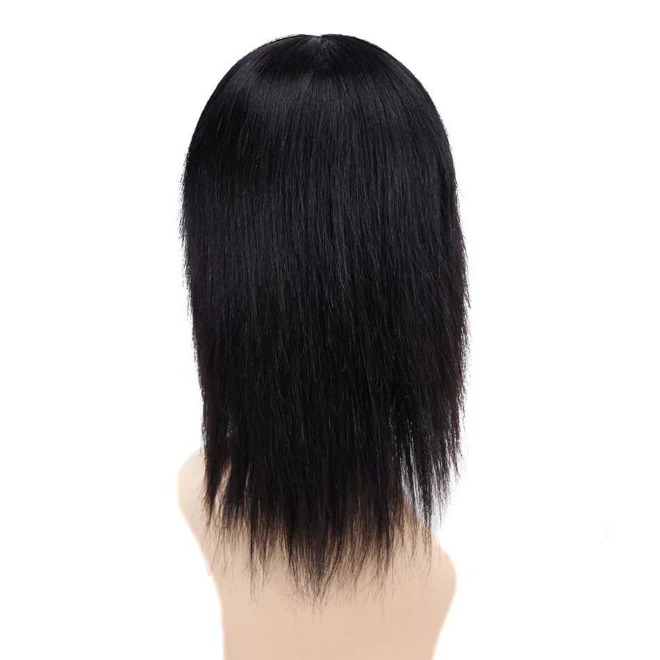 BHF Layered Wig Human Hair Full Machine Middle Part Remy Brazilian Straight Pixie Cut Trendy Wig For Women cosplay