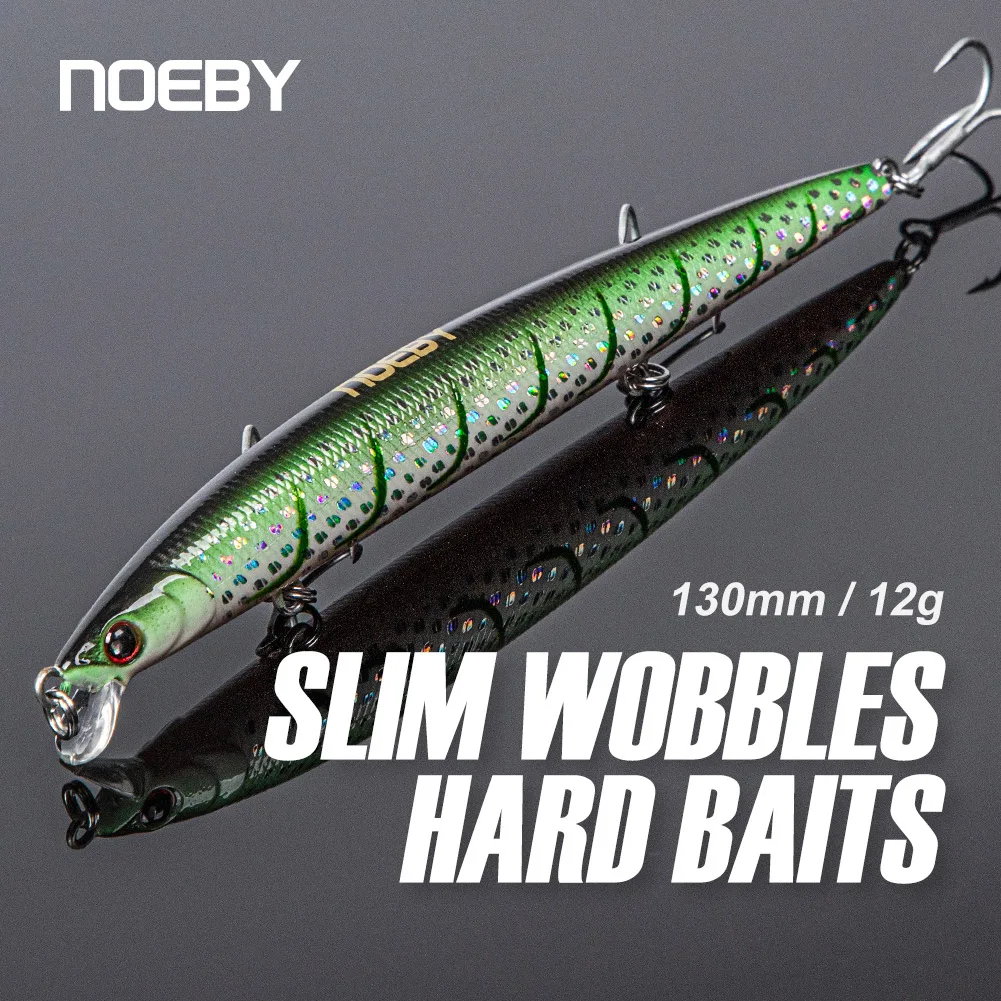 Noeby Floating Minnow Fishing Lure 130mm 12g Jerkbait Wobbles Artificial Hard Baits for Pike Bass Stickbait Fishing Lure