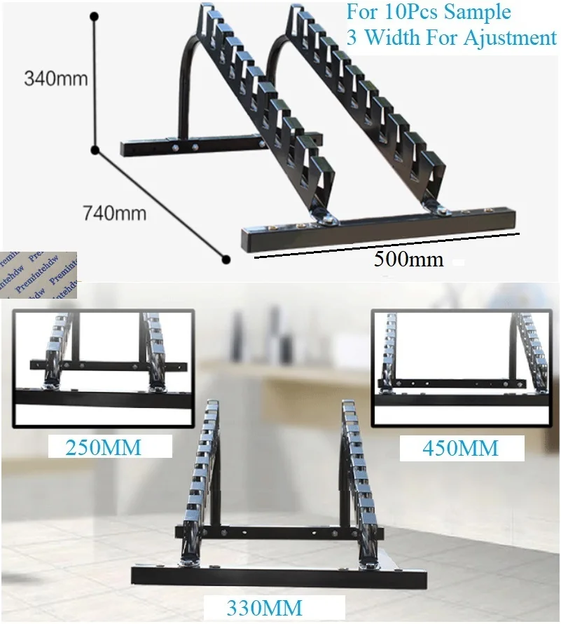 Adjustable Width Ceramic Tiles Floor Porcelain Sample Slab Steel Display Stand Rack Capacity 400Kg