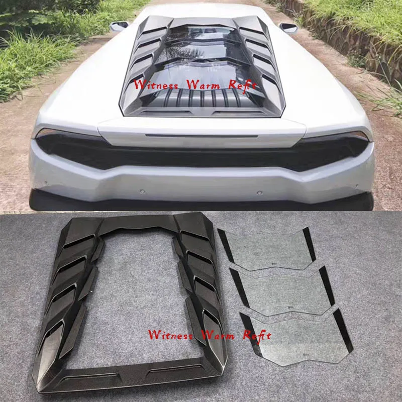 

For Lamborghini Huracan LP580 LP610 engine cover Carbon Fiber / FRP Engine Hood Transparent Bonnets engine bonnet car body kit