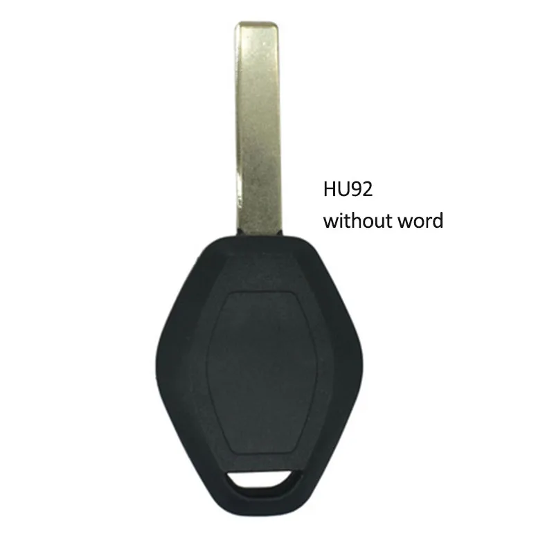 DIYKEY 원격 키 쉘 블레이드 뒷면 단어 옵션, BMW Z3 Z4 X3 X5 E36 325i 3 5 7 525i 330i, HU92/HU58, 3 버튼