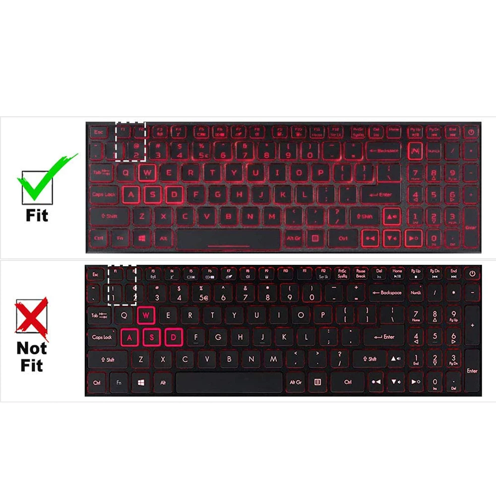 OVY Keyboard Covers for Acer Nitro 5 AN515-54 AN515-43 AN515-44 AN515-55 US layout TPU clear protector cover protective Film New