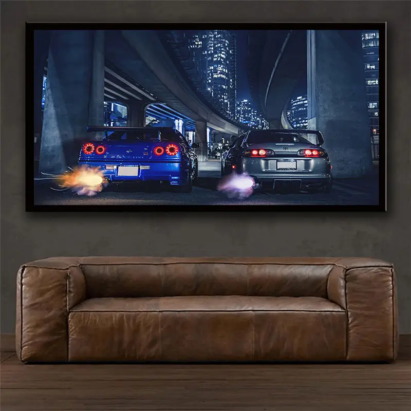 

Modern Home Decor Canvas Poster Wall Art Painting Living Room Prints Bedroom Picture Decoration Interior Artwork Supra Vehicle