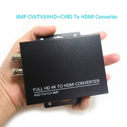 Wholesale HDC-ADH Video Convertor Auto Recognition Full HD 4K 8MP CVI/TVI/AHD+CVBS To HDMI Converter for CCTV Security Cameras