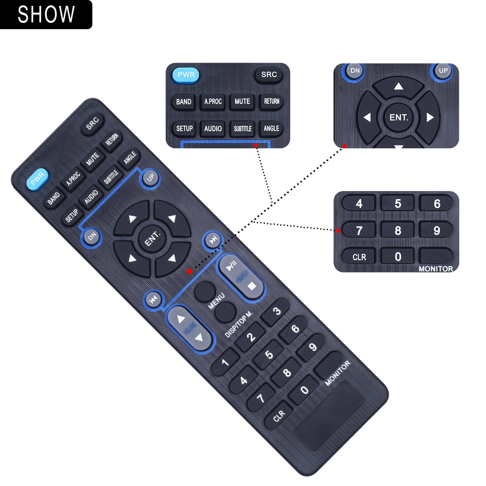 Apropriado para alpine carro áudio controle remoto cd host universal rue-4203 4202 4350 UTX-A09 split