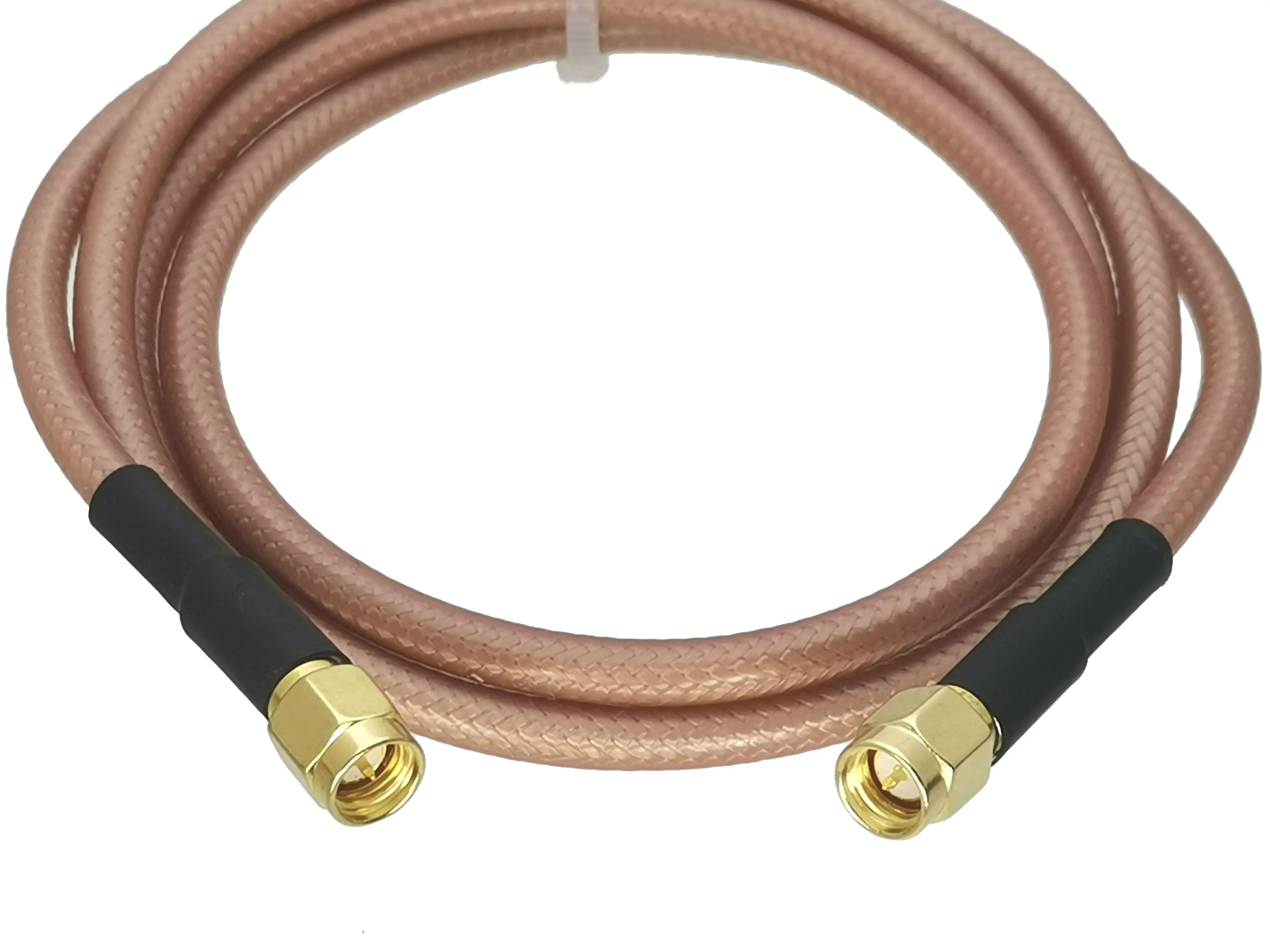 Rg142 sma plugue macho para sma conector reto rf coaxial jumper cabo 6 polegadas ~ 10m