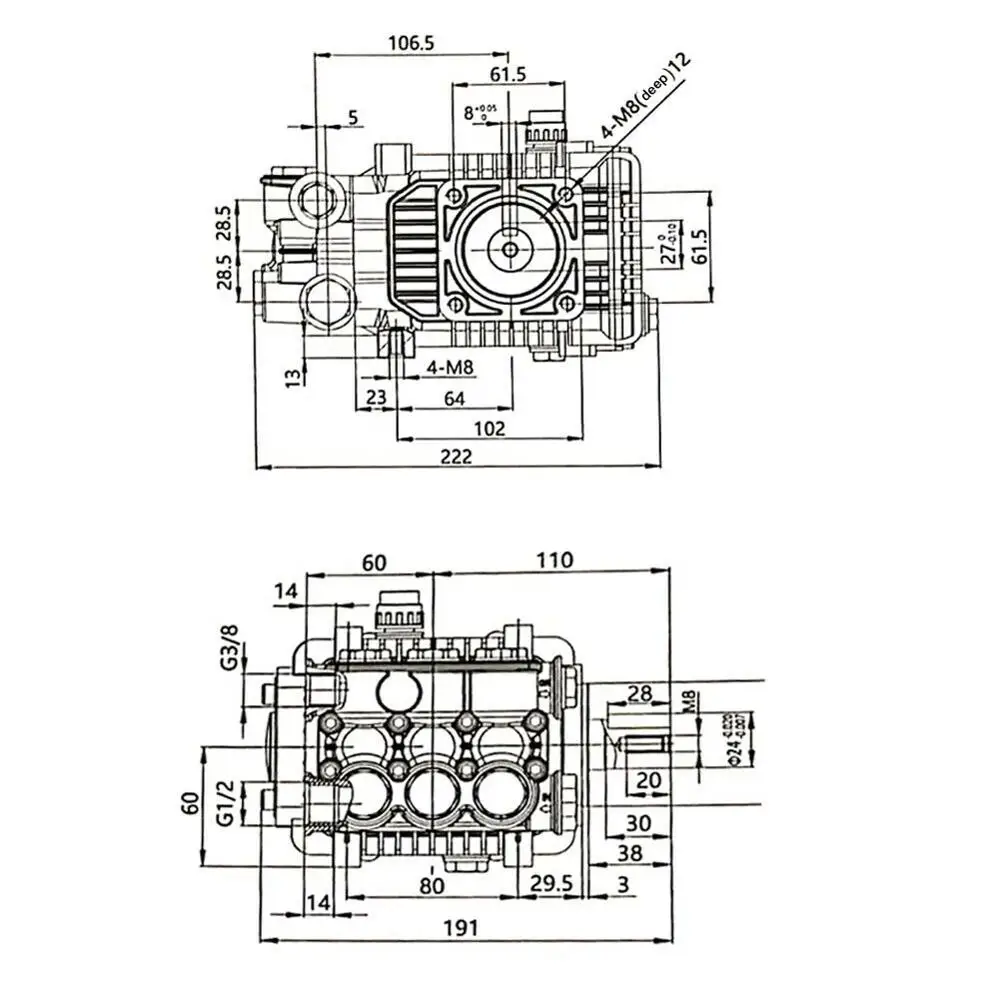 15L/min High Pressure Washer Pump Pressure Washer Jet car wash floor wash Piston Pump Solid Shaft 150 Bar