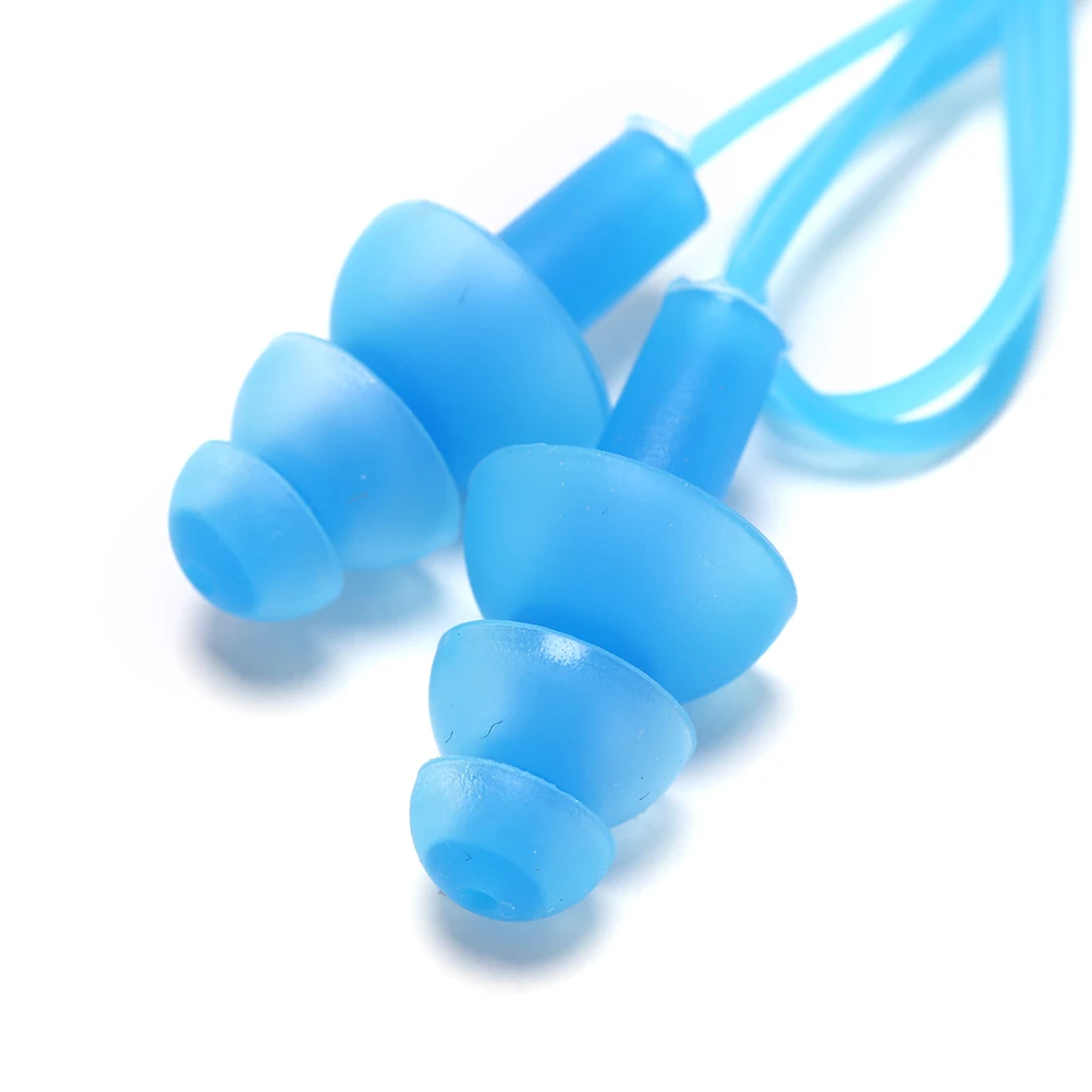 Universal Soft Silicone Natação Ear Plugs, Tampões, Acessórios Piscina, Esportes Aquáticos, 5 cores, 1pc