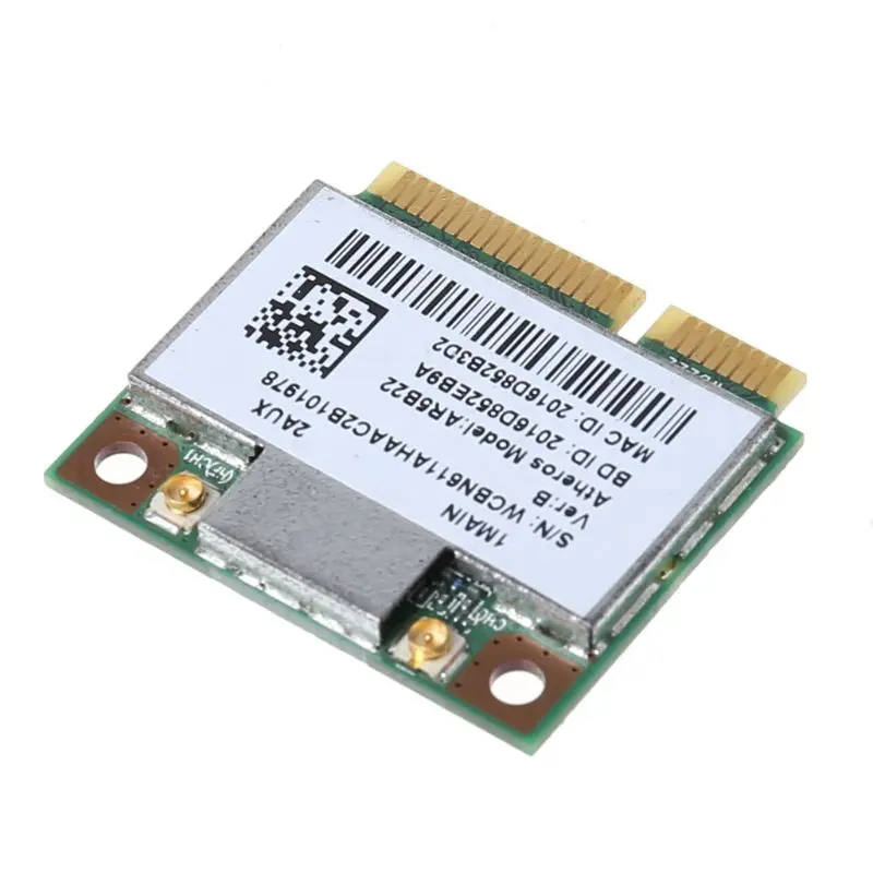 AR9462 AR5B22 WB222 Half Mini PCIe 300Mbps Bluetooth4.0 WLAN Wifi Wireless Card Adapter for PC Computer Laptop