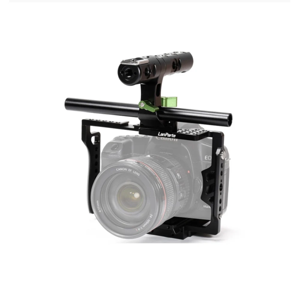 Lanparte Universal Camera Cage with Top Handle for DSLR Camera Camcorder Horizontal Vertical Shooting