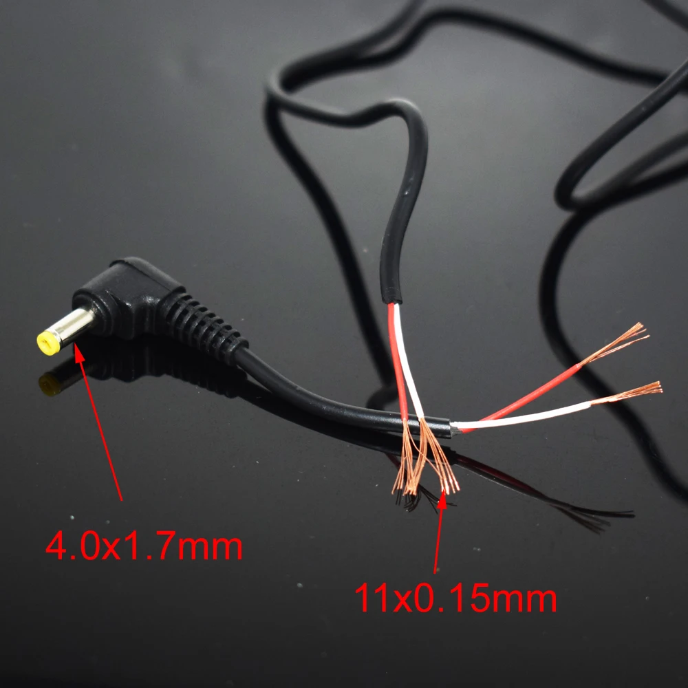 1pc 1M/3.3FT USB 2.0 A Male to Right Angle 4.0 x 1.7mm Male Power Charge Cable