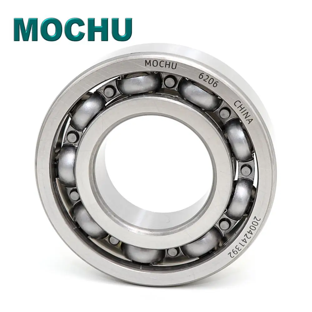 

MOCHU 6206 P5 30X62X16 Bearing ABEC-5 Open Single Row Deep Groove Ball Bearings Metric Steel Cage