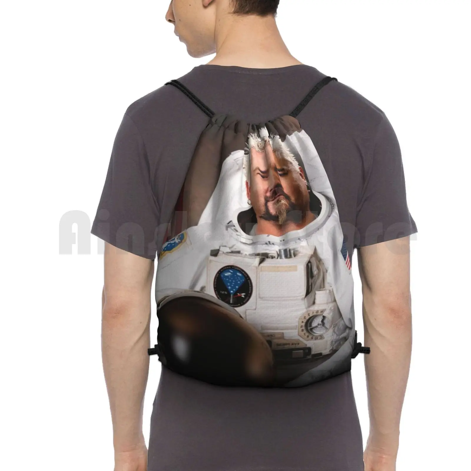 Flavortown On The Moon Backpack Drawstring Bags Gym Bag Waterproof Phone Case Sheet Etsy Funny Swag DIY Décor Home House