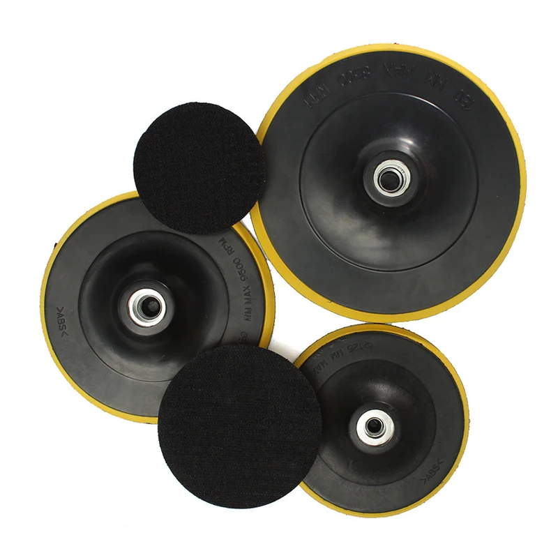 3/4/5/6/7inch Rotary Sander Backing Pad Hook&Loop Backing Plate Buffing Pad for Sanding Discs M10/M14  Drill Attachment Adapter