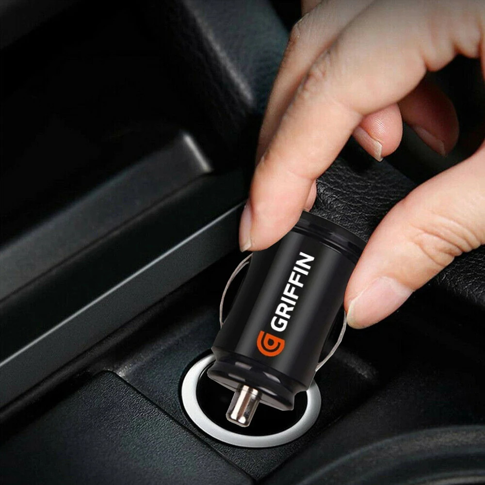 1pcs Dual USB Car Charger 1A Fast Charing 2 Port 5V Cigarette Socket Lighter Car USB-C Charger For iPhone 12 Power Adapter