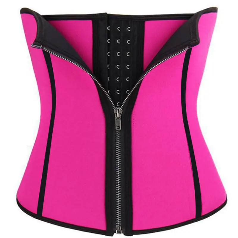 

Neoprene Waist Trainer Shaper Zipper Up Slimming Cincher Girdle Belt Hooks Eyes Gym Sports Waist Support Underbust Corset Korset