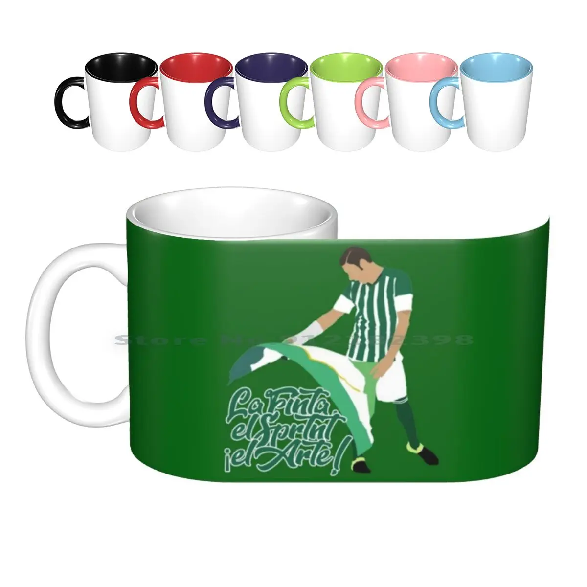 Joaquin Betis Ceramic Mugs Coffee Cups Milk Tea Mug Joaquin Betis Seville Football Spain Hulio Creative Trending Vintage Gift