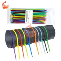 100pcs Random Color Self-locking Nylon Cable Ties 2.5x200mm 2.5x150mm 2.5x100mm Cable Plastic Wire Zip Binding Wrap Straps