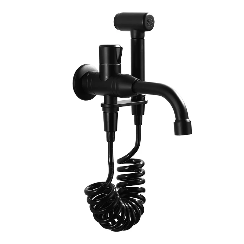 

Bidet Faucets Wall Copper Black Cold Water Toilet Corner Valve Handheld Hygienic Shower Head Wash Car Pet Sprayer Airbrush Taps