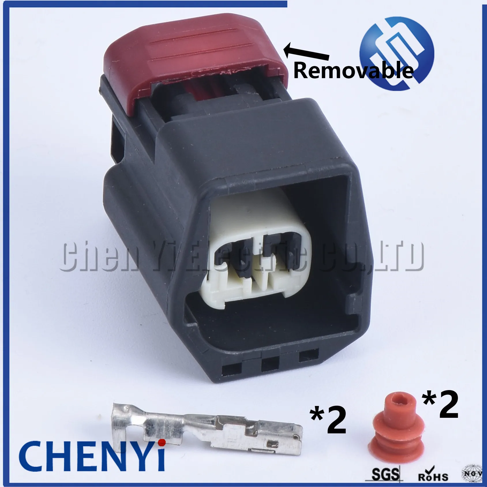 1 set 2 pin auto electric connector plug waterproof wiring harness female male connector 7283-5548-30 7282-5548-30