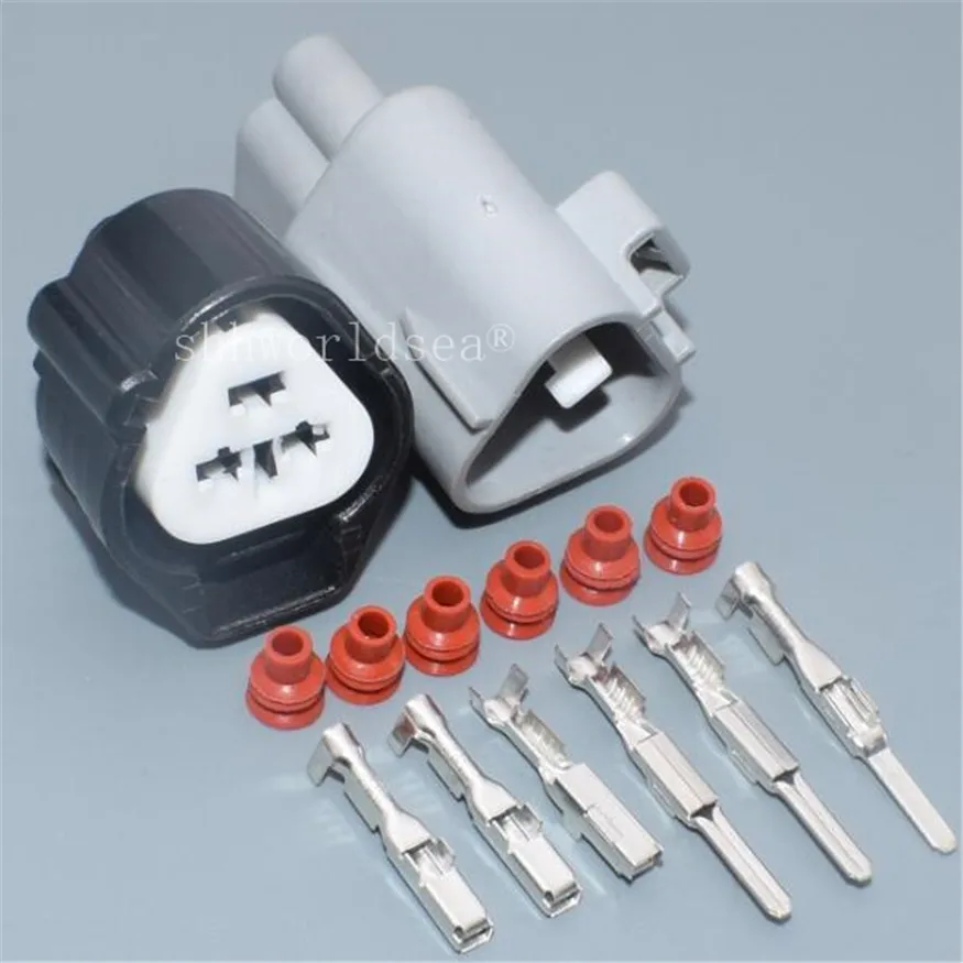1Set 3 Pin Plug For Toyota Camry Corolla Honda Accord Fit Civic Ignition Coil Plug 6189-0179 11016 Light Socket Motor Connector