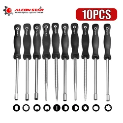 Alconstar-destornillador de ajuste manual de carburador, herramienta de reparación de velocidad de motosierra para la mayoría de los carburadores de 2 ciclos, 3, 5, 8 piezas