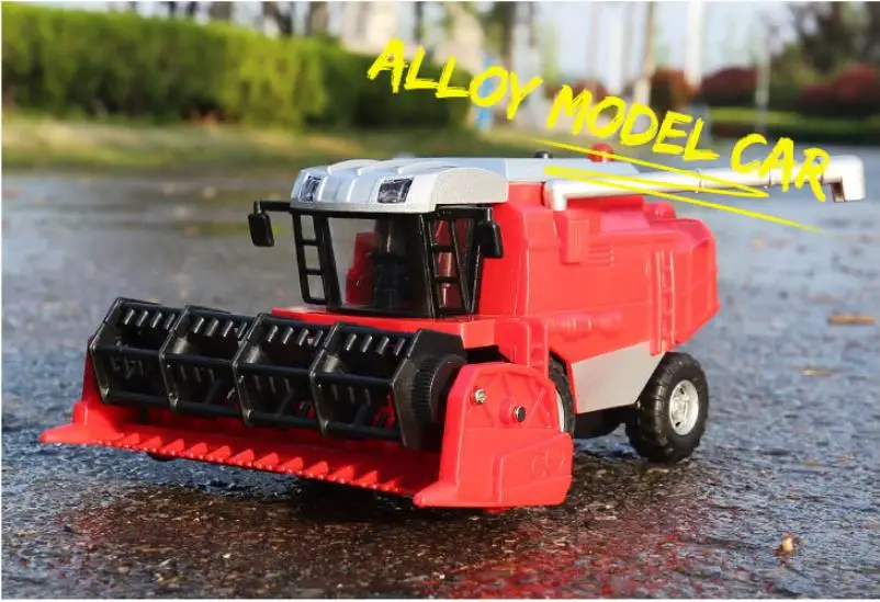 

1:36 high simulation alloy harvester model,simulation sound and light toys,gift ornaments,free shipping