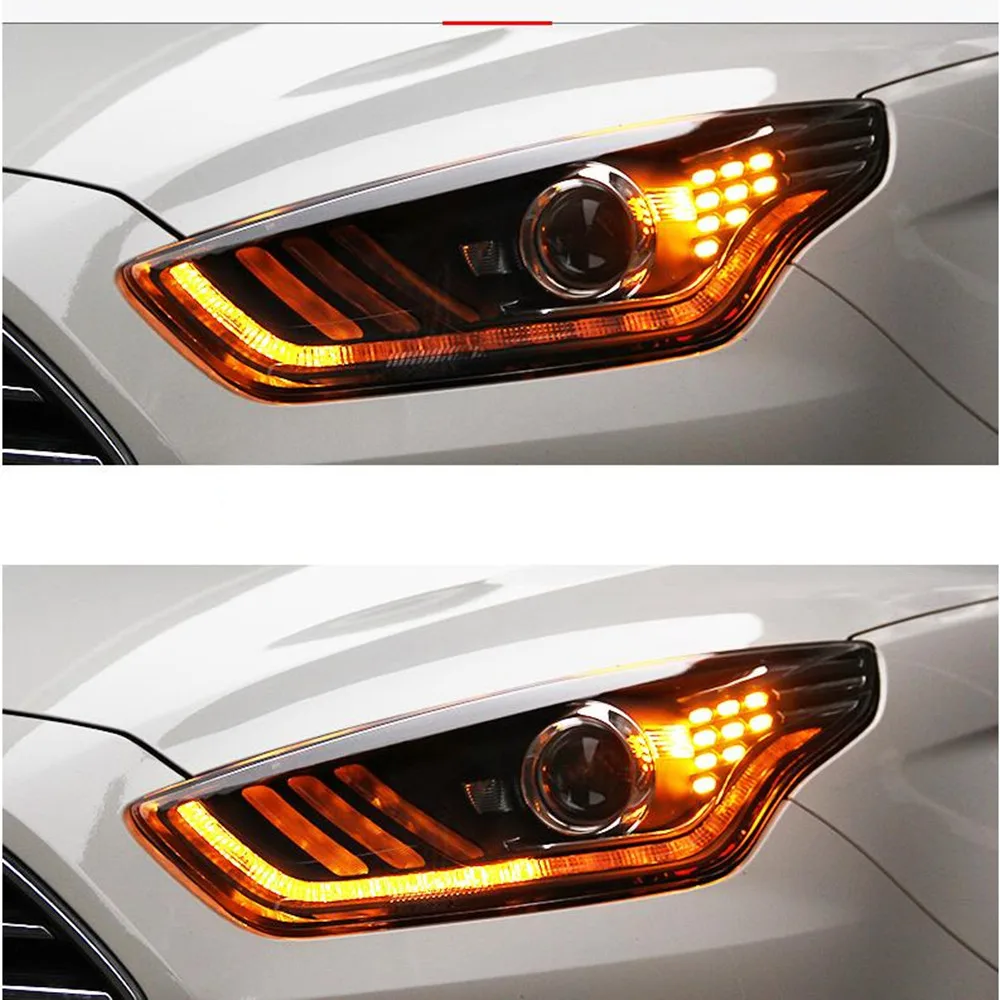 

Headlight headlamp assembly for Ford Focus 2015 led low and high beam turn signal xenon light car accessories