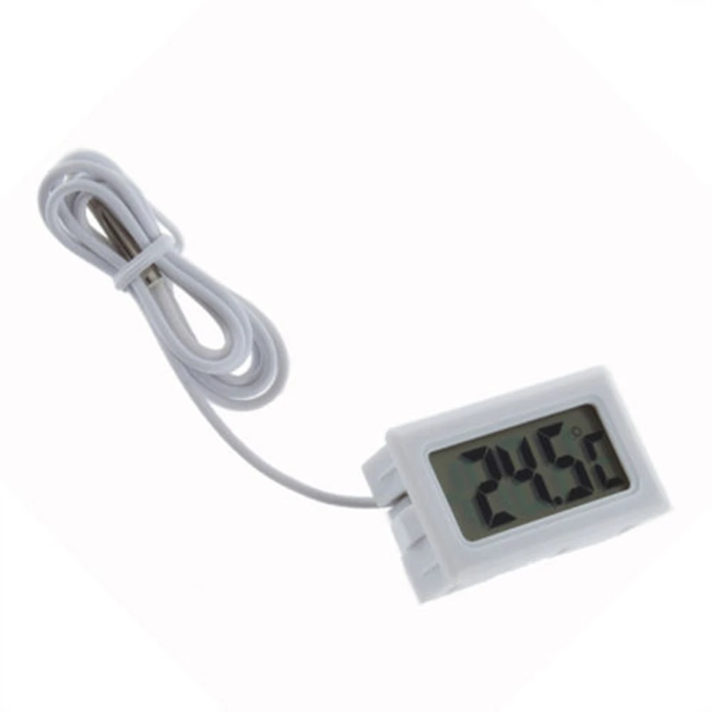 Digital LCD Thermometer Precision Electronic Termometers With Probe 1M Wire Measuring Temperature -50~ 110 Degree For Aquarium