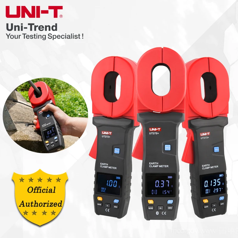 

UNI-T UT272+ UT273+ UT275+ Clamp Earth Ground Tester/loop resistance tester/clamp ammeter USB communication