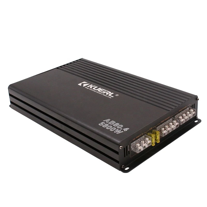 Class AB High-power 4*100W รถเครื่องขยายเสียง 4ohm อัพเกรดและการปรับเปลี่ยน DC12V รถ Four-way เครื่องขยายเสียง