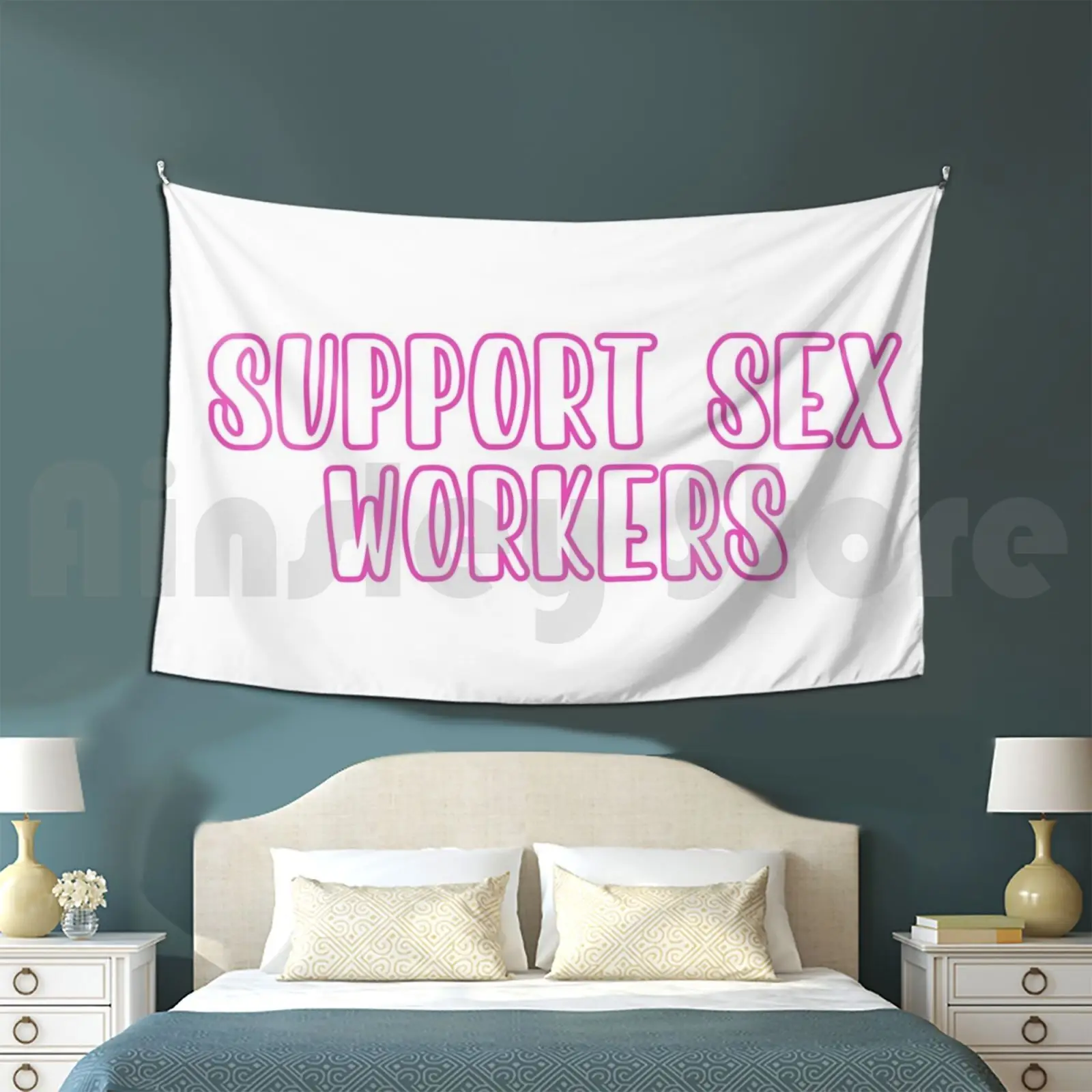 Support Sex Workers Tapestry Living Room Bedroom Support Sex Workers Support Sex Workers Sex Work