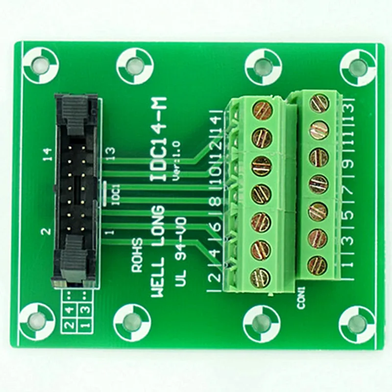 2Pcs/Lot IDC14 2x7 Pins 0.1