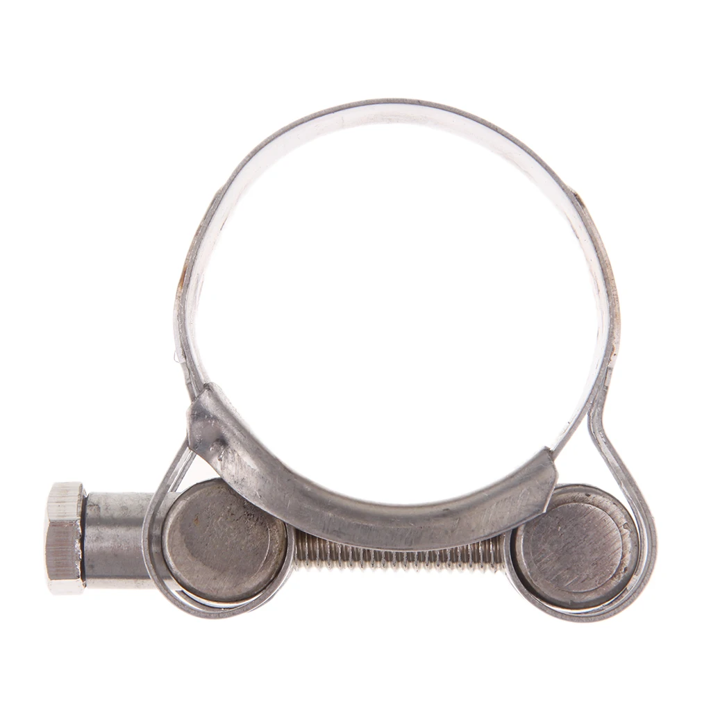 Motorcycle Exhaust Pipe Clamps Clip Fit Size 32-35 / 36-39 / 40-43 / 44-47 / 48-51 / 52-55mm Stainless Steel Exhaust Clamp